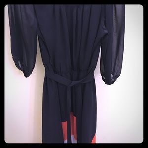 Navy and Orange Dress